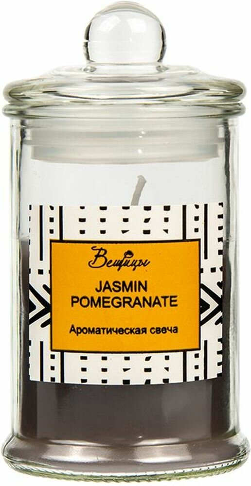 Ароматическая свеча JASMINE POMEGRANATE в стекле 60x60x110 мм