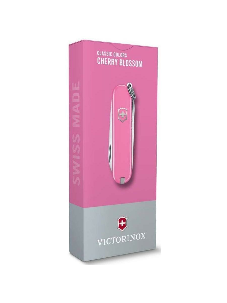 Нож-брелок Victorinox Classic SD Colors, 58 мм, 7 функций, "Cherry Blossom"