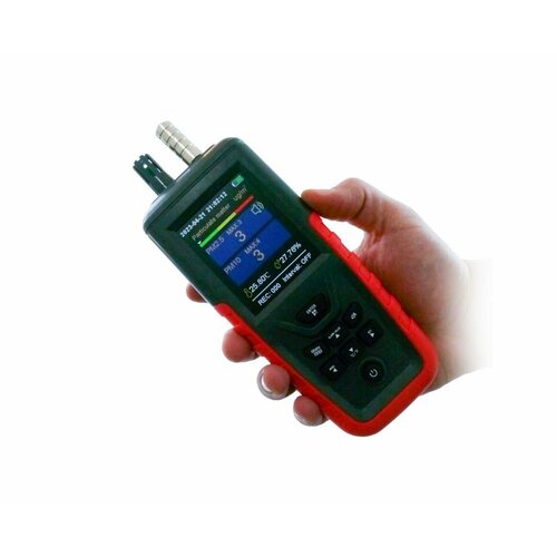 Профессиональный прибор для измерения концентрации пыли HTi-HZ (820) (O43173PR) - анализатор пыли с аккумулятором на 6 каналов