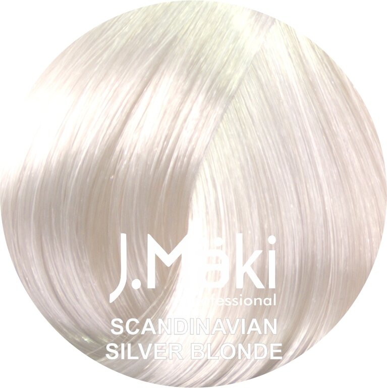 J.Maki Scandinavian silver blonde/Скандинавский серебряный безаммиачный краситель для волос 60 мл