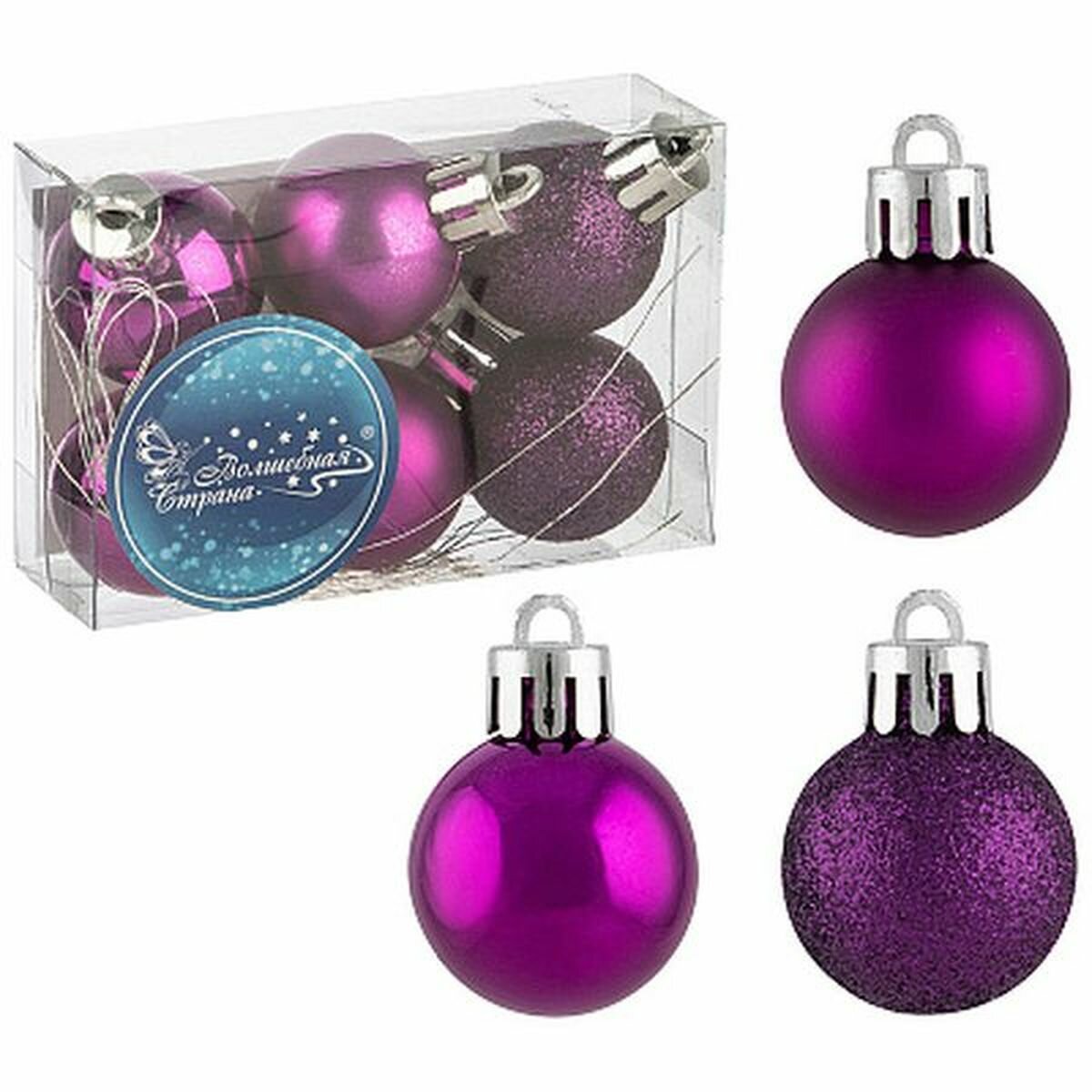 Волшебная страна Набор шаров SYQA- 0123120-10 6шт 3см