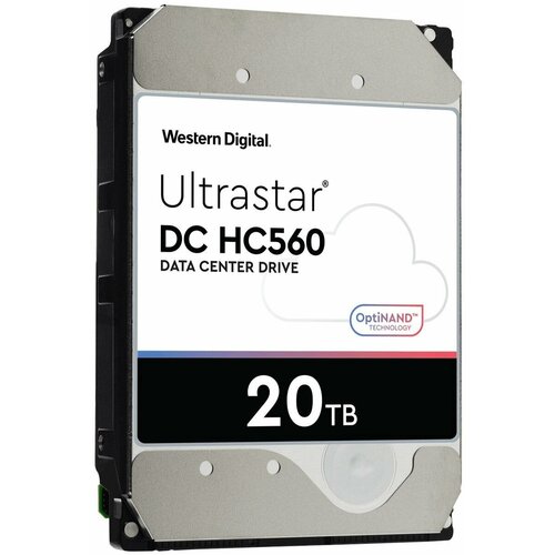 Жесткий диск WD SATA-III 20TB 0F38765 WUH722020BLE604 Server Ultrastar DC HC560 512E 7200rpm 512Mb 35 43240₽