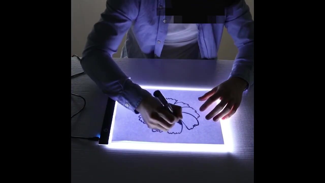Графический планшет для рисования и копирования с LED подсветкой А4 — фото 1