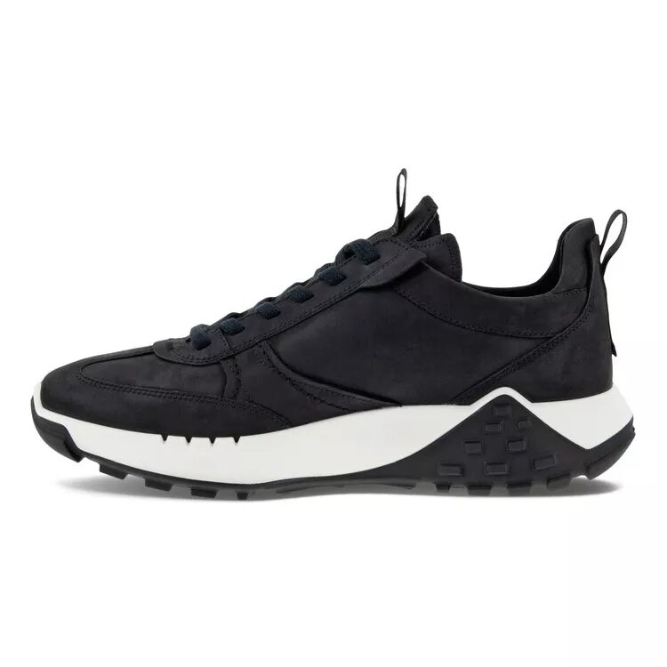Кроссовки ECCO RETRO SNEAKER M, полнота F, размер 43, черный/белый — фото 1