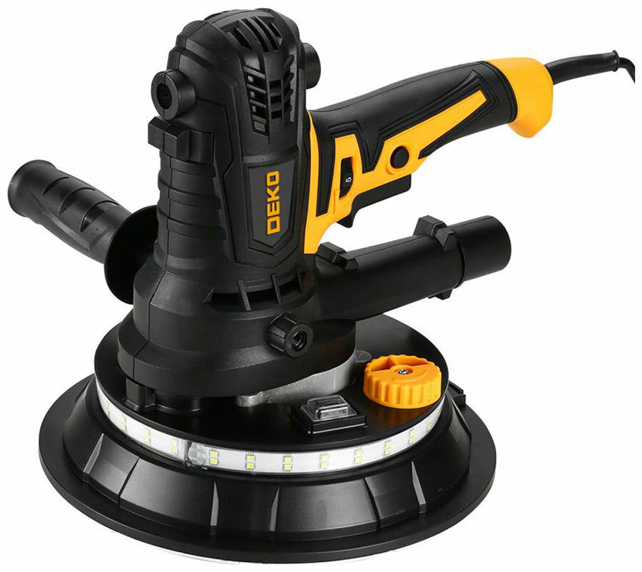 Шлифмашина для стен Deko DKWS1050 LED 180 мм 1050 Вт оранжевый