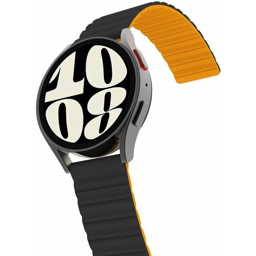 Ремешок Araree Link Strap Black для Galaxy Watch 20 мм, силикон, оранжевый