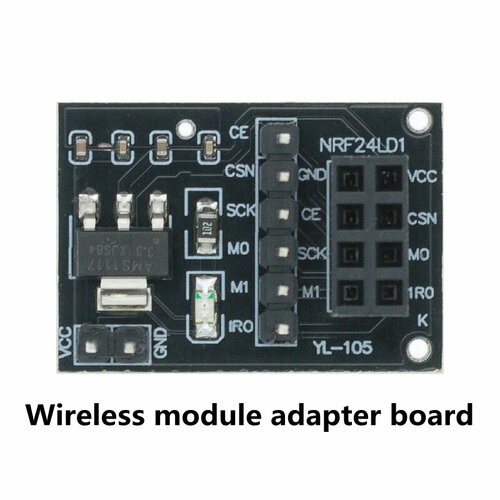 Модуль беспроводной передачи данных AITEWIN ROBOT NRF24L01+PA+LNA, adapter board