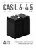 Свинцово-кислотный аккумулятор CASIL CA645 (6 В, 4.5 Ач) (2 штуки...