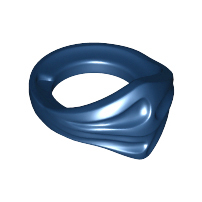 Minifigure Bandana Ninja, 15619 Dark Blue U