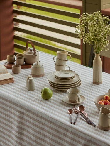 Изображение товара Скатерть на стол SL HOME "Strict line" размер 180×140 см, прямоугольная, 100% лён