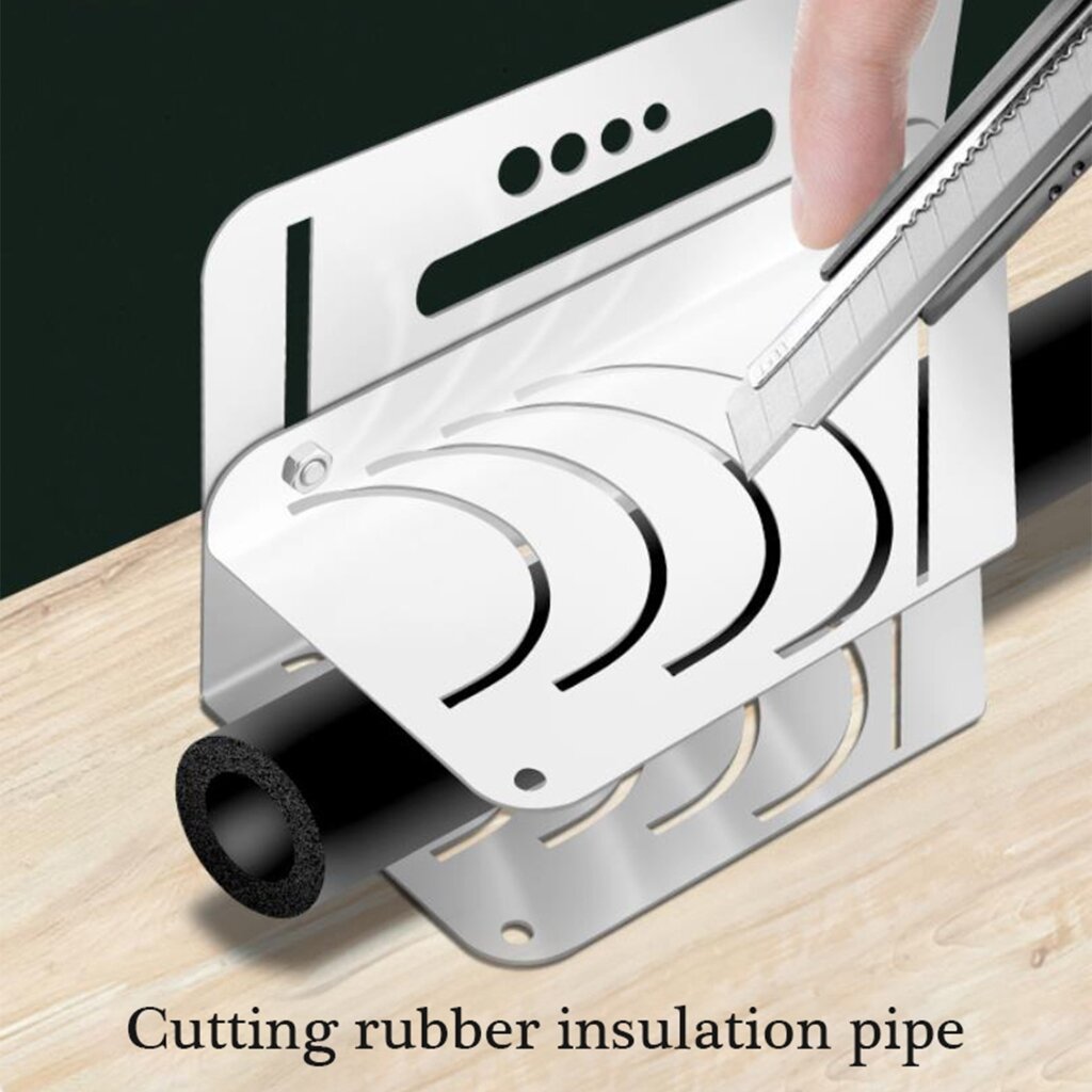 Фаскосниматели Для Труб Precisions Rubber foams Insulation Pipe Cutter Регулируемый режущий инструмент Руководство по резке труб 2 размера для домашнего и промышленного использования