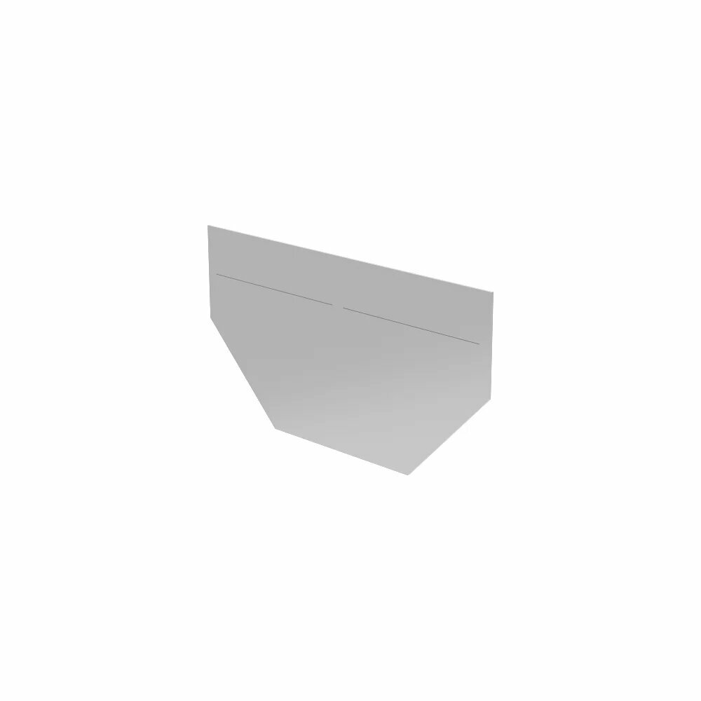 Gidrolica Заглушка торцевая стальная для лотка бетонного bgf dn100 h80мм 22222