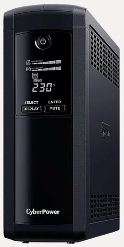 Изображение товара ИБП Источник бесперебойного питания CyberPower VP1600EILCD line-Interactive 1600VA/960W USB/RS-232/RJ11/45 (4+4 IEC С13)