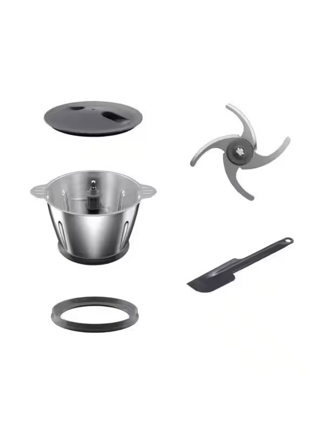 Измельчитель пищи Kenwood CHP62.700SI, нержавеющая сталь, 500Вт, 600мл — фото 1