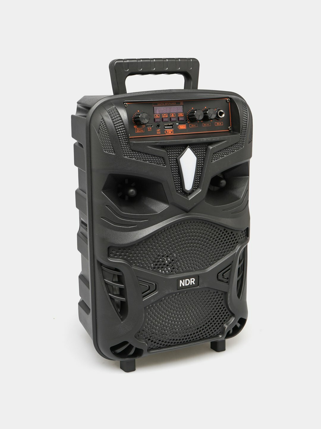 Беспроводная Bluetooth мощная колонка-чемоданчик NDR p55 Dance BOX с микрофоном для караоке — фото 1