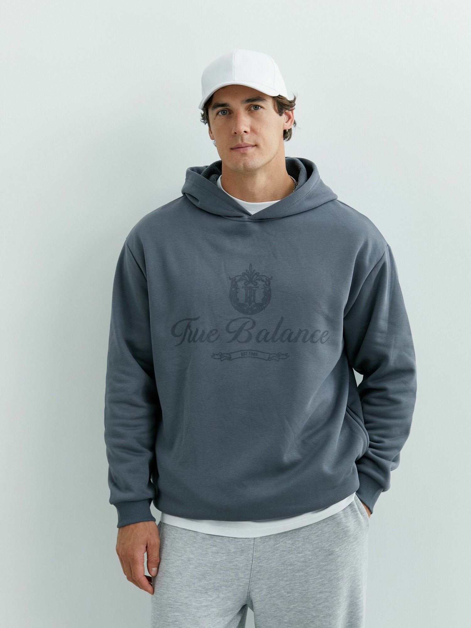 Толстовка спортивная TRUE BALANCE размер XL  темно-серый темно-серый