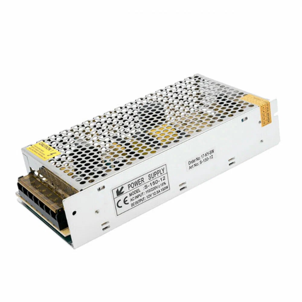 Блок питания SWG S-150-12, 150Вт, 12В, металлический корпус, IP20