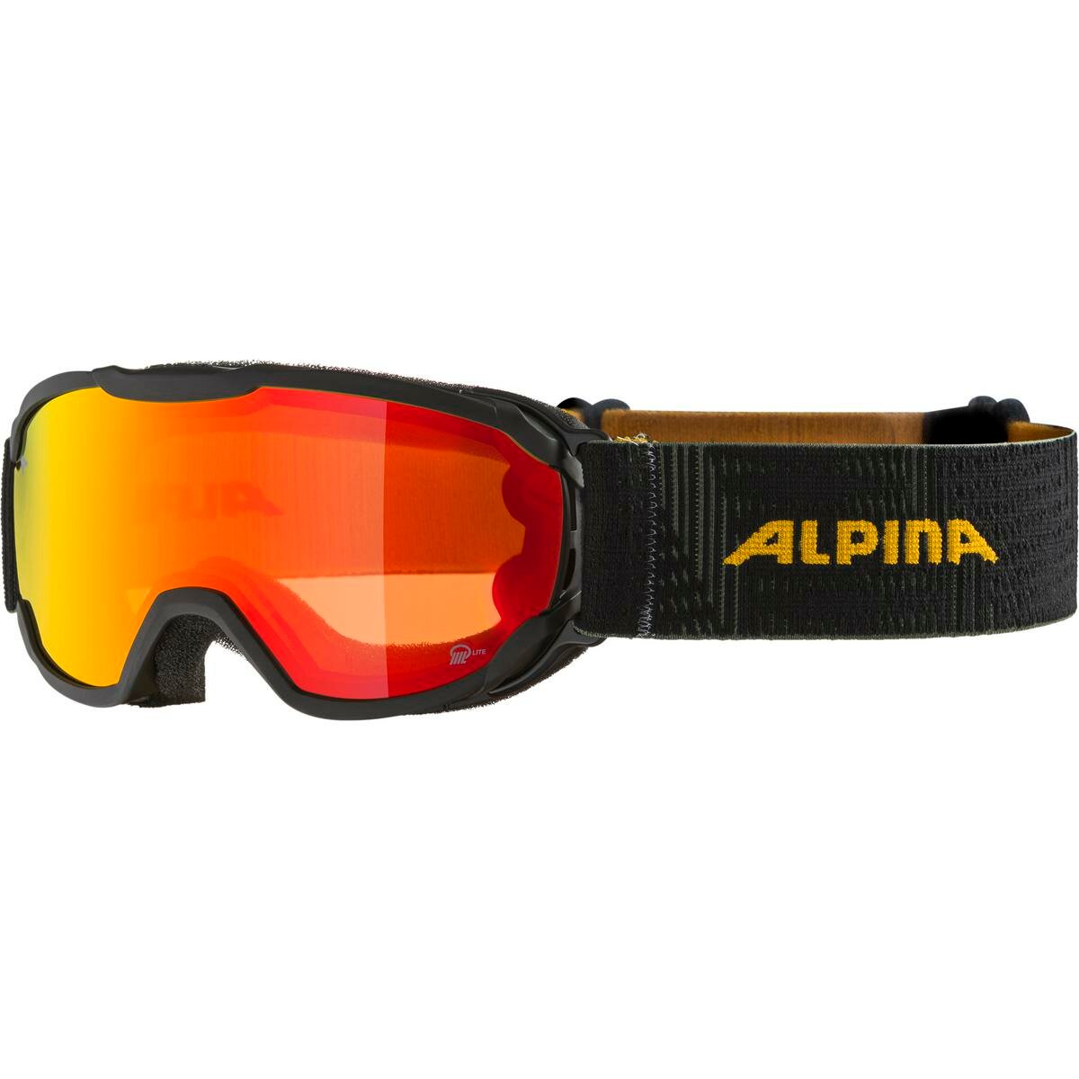 Очки горнолыжные ALPINA Pheos Jr. Q-Lite Black-Yellow Matt/Q-Lite Orange S2