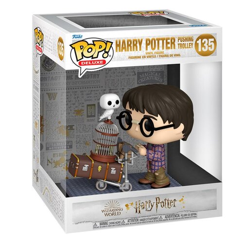 фигурка funko pop гарри поттер harry potter гарри поттер с тележкой harry pushing trolley 57360 Фигурка Funko POP! Deluxe Harry Potter Anniversary Harry Potter Pushing Trolley 57360