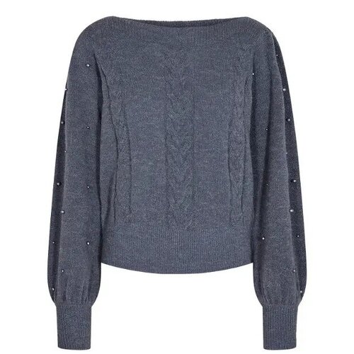 Пуловер NUMPH, размер L, серый пуловер размер l серый