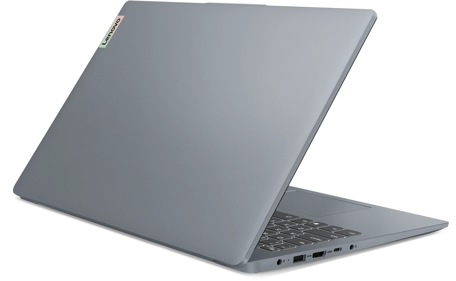 15.6" Ноутбук Lenovo IdeaPad Slim 3 Gen 8 15AMN8 1920x1080, Ryzen 5 7520U 2.8 ГГц, RAM 8 ГБ, LPDDR5, SSD 512 ГБ, AMD Radeon 610M, без ОС, Global, 82XQ0007RK, Arctic Grey