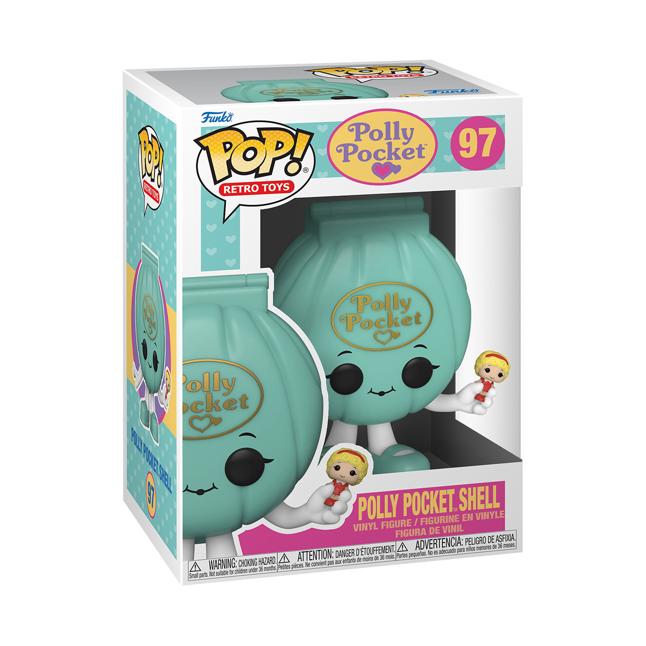 Фигурка Funko POP! Retro Toys: Polly Pocket - Polly Pocket Shell 57812, 10 см