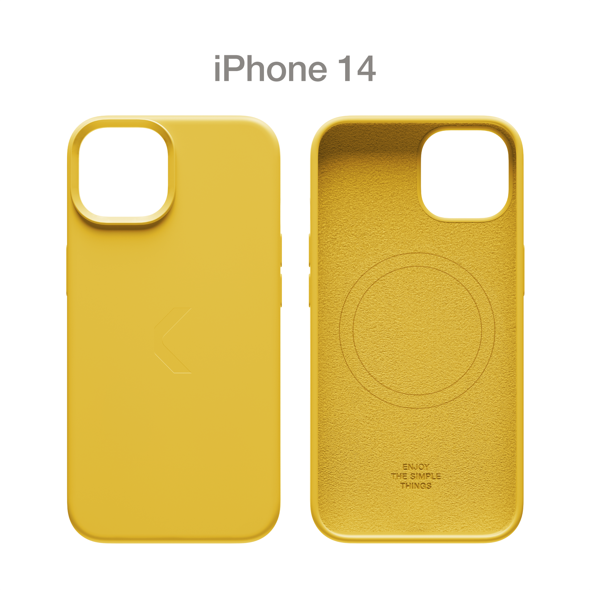 Силиконовый чехол COMMO Shield Case для iPhone 14 с поддержкой беспроводной зарядки, Commo Yellow