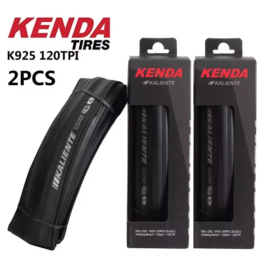 Kenda 700x25C/28C Шоссейные Велосипедные Покрышки Черный, 2pcs 700x25C K925