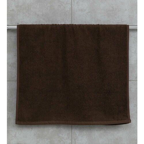 Махровое полотенце 40*70 см, цвет - коричневый, 