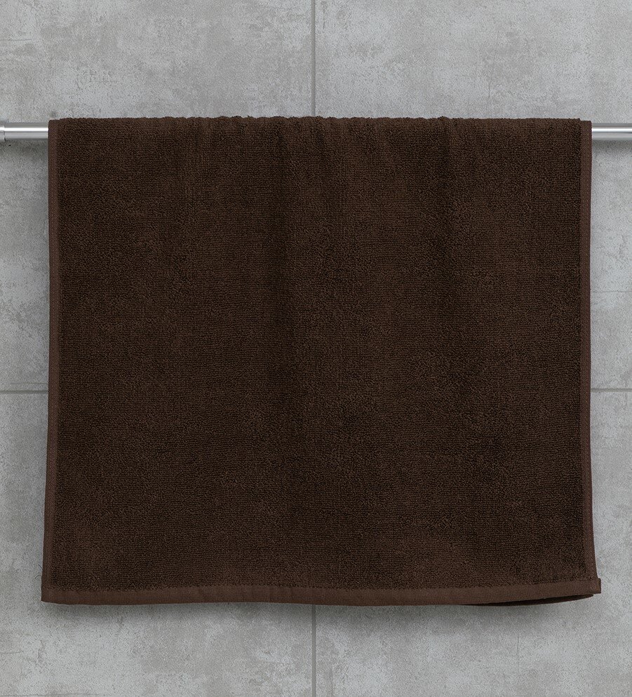 Махровое полотенце 40*70 см, цвет - коричневый, "люкс".