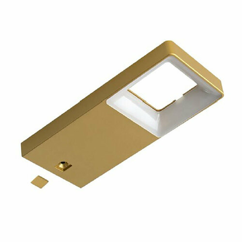 Светильник LED Quad 2, золото/теплое свечение, 160*70*15, 12V, 3 W, 130 lm, IP20