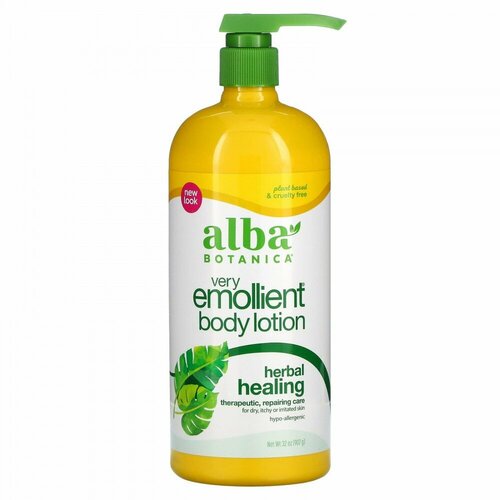 Alba Botanica, Very Emollient Body Lotion, Herbal Healing, 32 oz (907 g)