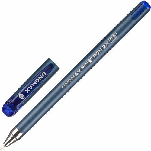 Ручка шариковая неавтоматическая Unomax Finetron, д/ш 0,5мм, лин.0,3 мм, син, 12 шт. ручка шариковая неавтоматическая unomax pace gp д ш0 5 мм л 0 3 мм син манж 12 шт