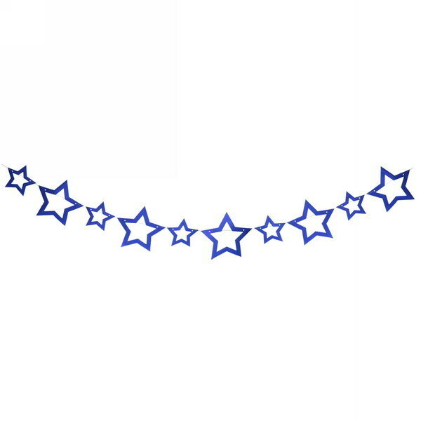 Растяжка «Сияние звёзд» 25 м 19 см Глянец  (10 штук) синий