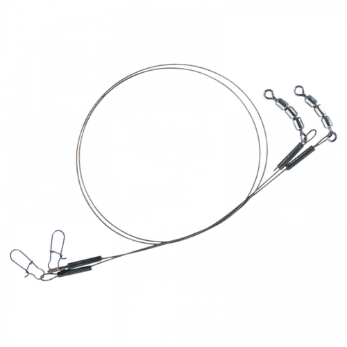 фото Поводок balzer 7*7 niroflex 45 см 9 кг с вертлюгом уп.2 шт