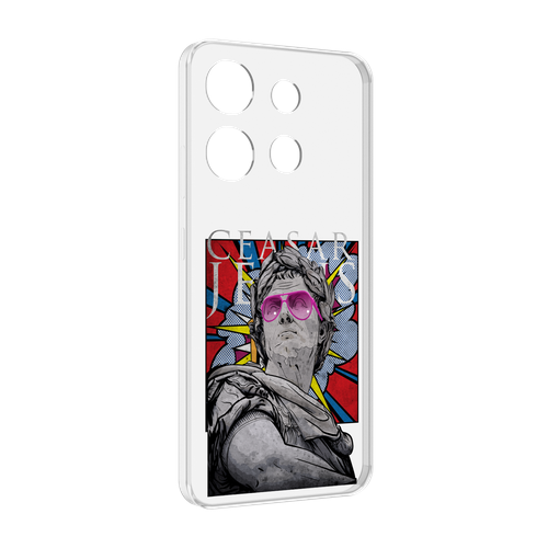 Чехол MyPads крутая статуя свободы для Infinix Smart 7 задняя-панель-накладка-бампер