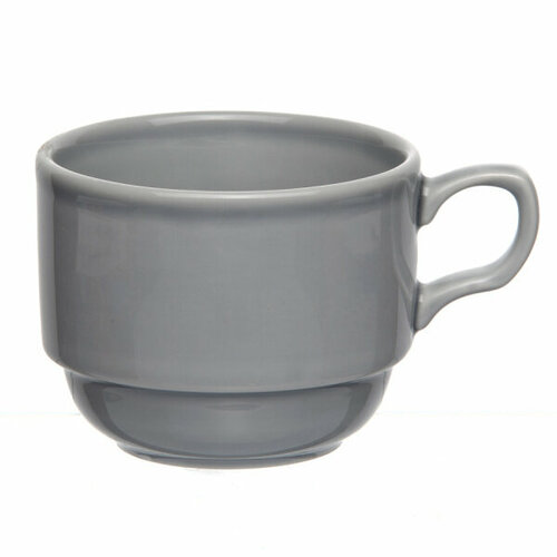 Чашка чайная ф. Браво емк.200 см3 Акварель (светло-серый) 1 сорт