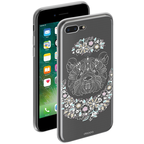 Чехол для Apple iPhone 7 Plus/iPhone 8 Plus Deppa Gel Art Case New Boho Панда