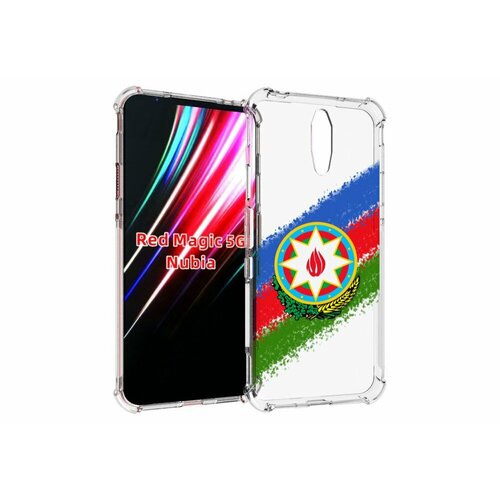 Чехол MyPads герб флаг Азербайджана для ZTE Nubia Red Magic 1 5G задняя-панель-накладка-бампер