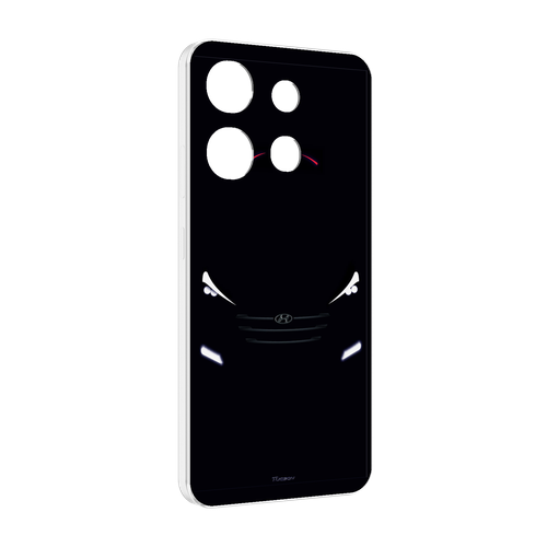 Чехол MyPads hyundai хендай 1 для Infinix Smart 7 задняя панель накладка бампер