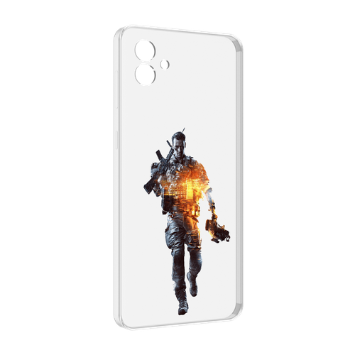 чехол mypads battlefield 4 мужской для samsung galaxy xcover 5 задняя панель накладка бампер Чехол MyPads Battlefield-4 мужской для Samsung Galaxy M04 задняя-панель-накладка-бампер