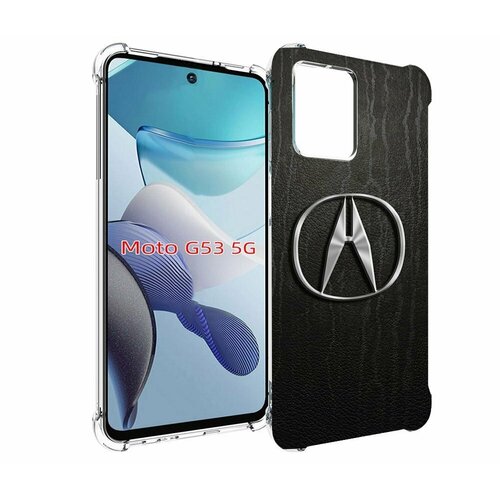 Чехол MyPads acura-акура для Motorola Moto G53 задняя-панель-накладка-бампер