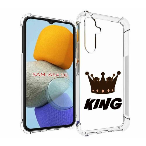 чехол mypads корона короля черный для samsung galaxy xcover pro 1 задняя панель накладка бампер Чехол MyPads корона-короля-черный для Samsung Galaxy A54 задняя-панель-накладка-бампер
