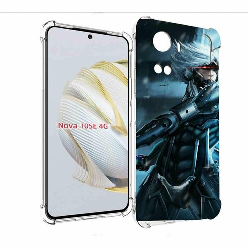 чехол mypads metal gear rising revengeance для huawei mate 40 mate 40e задняя панель накладка бампер Чехол MyPads Metal Gear Rising Revengeance для Huawei Nova 10 SE задняя-панель-накладка-бампер