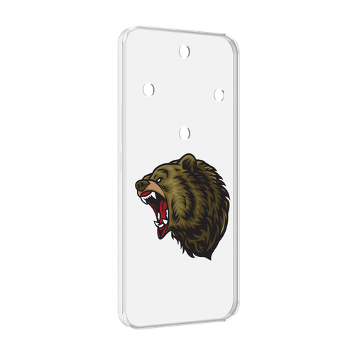 Чехол MyPads Голова-медведь для Honor Magic 5 Lite / Honor X9a задняя-панель-накладка-бампер