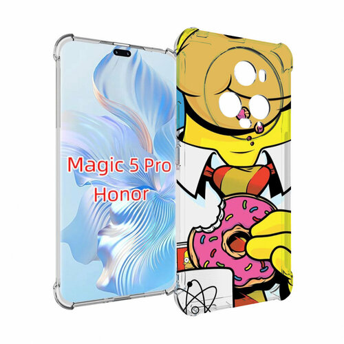 Чехол MyPads Пончик для Honor Magic 5 Pro задняя-панель-накладка-бампер