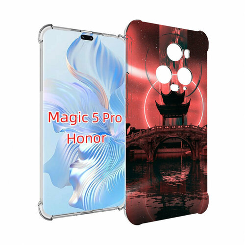 Чехол MyPads японский мост красный фон для Honor Magic 5 Pro задняя-панель-накладка-бампер чехол mypads японский мост красный фон для honor magic 5 lite honor x9a задняя панель накладка бампер