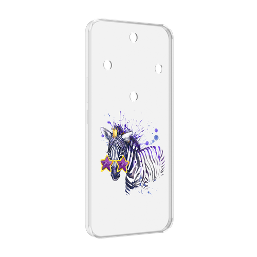 Чехол MyPads акварельная зебра для Honor Magic 5 Lite / Honor X9a задняя-панель-накладка-бампер