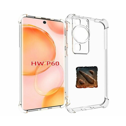 Чехол MyPads dota 2 логотип 2 для Huawei P60 задняя-панель-накладка-бампер