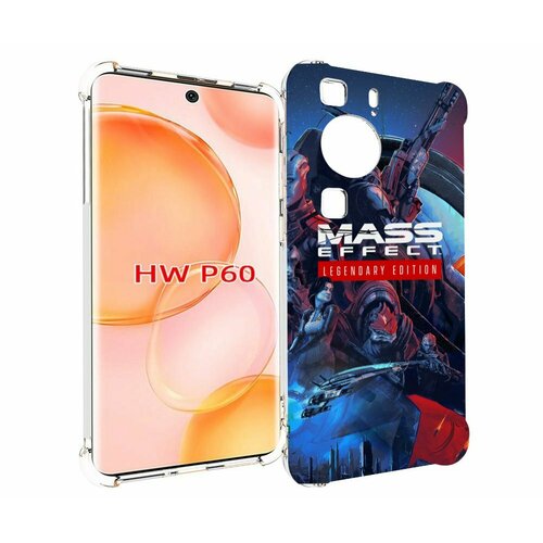 Чехол MyPads Mass Effect Legendary Edition для Huawei P60 задняя-панель-накладка-бампер